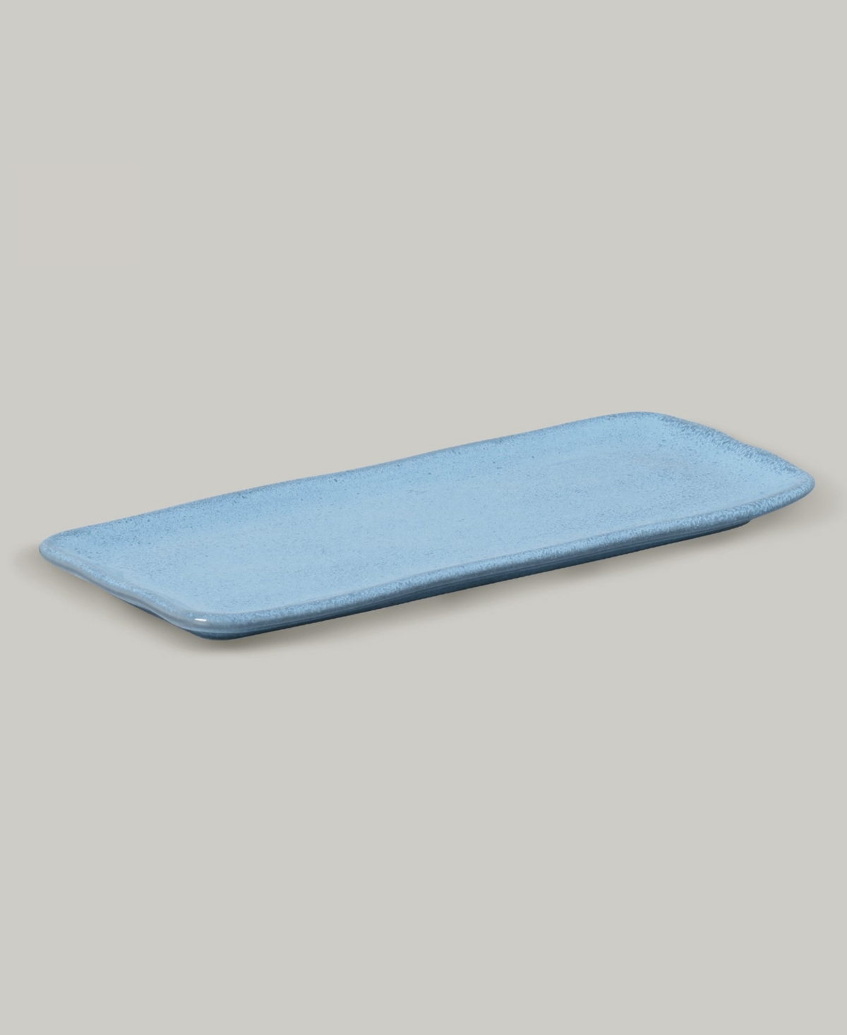 Porto Brasil 12.99" Stoneware Medium Rectangular Platters, Set Of 4 In Breeze