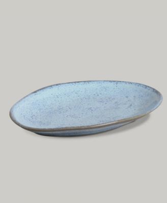 Stoneware Oval Dessert Plates, Set of 6