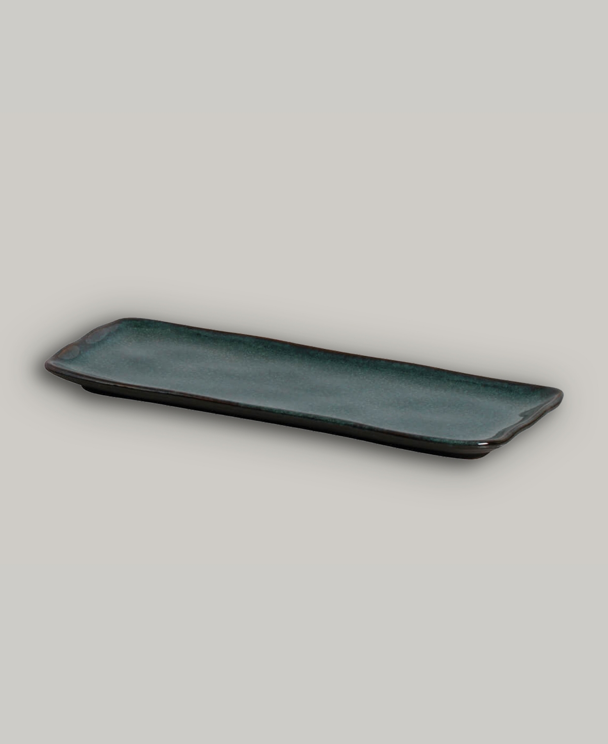 Porto Brasil 8.6" Stoneware Rectangular Platters, Set Of 4 In Oceano