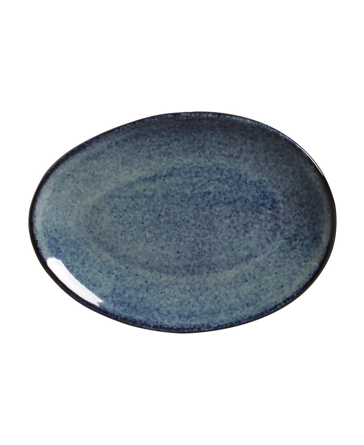 PORTO BRASIL STONEWARE OVAL DESSERT PLATES, SET OF 6 