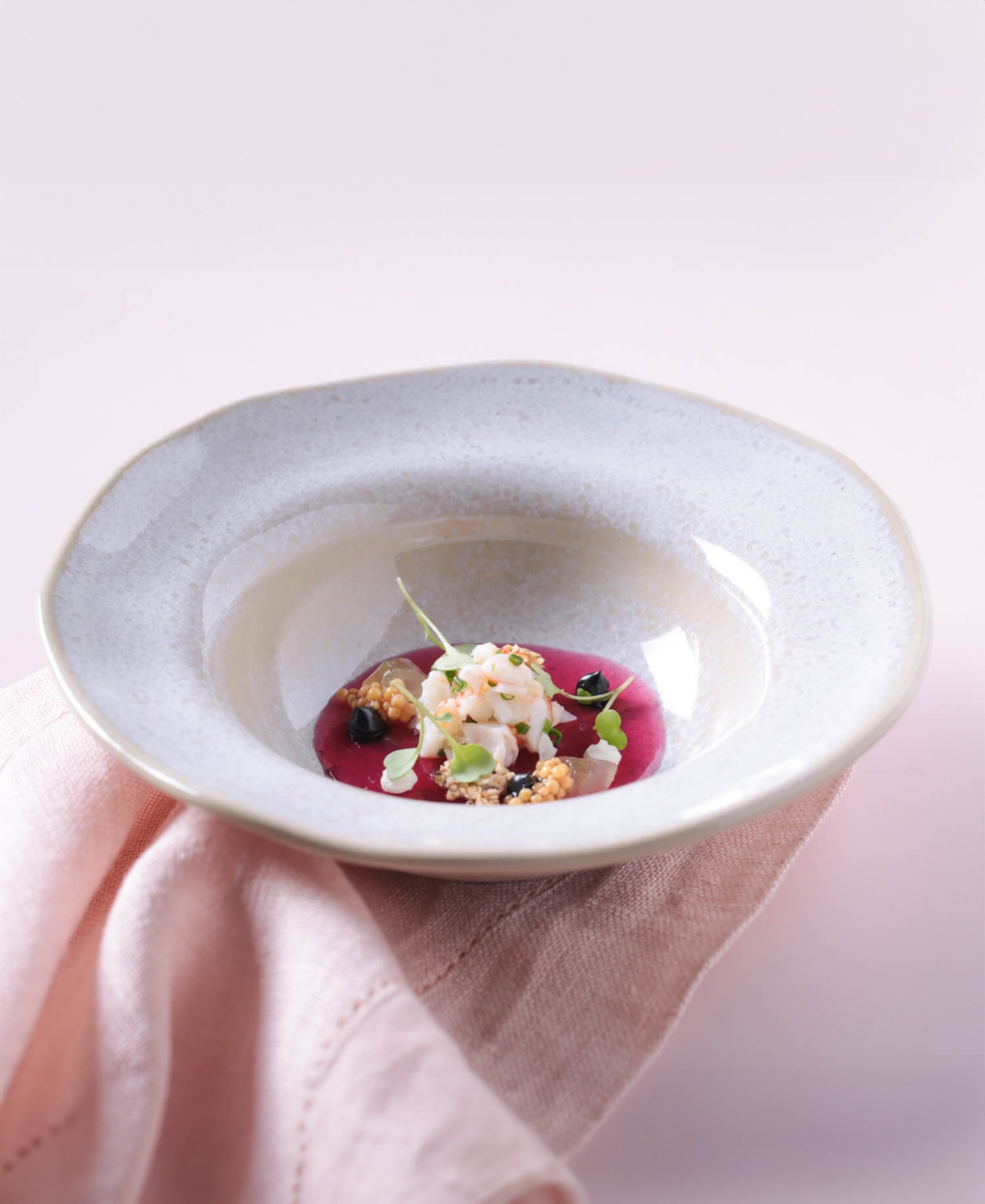 Porto Brasil Stoneware Deep Rim Dessert Plates, Set Of 4 In Latte