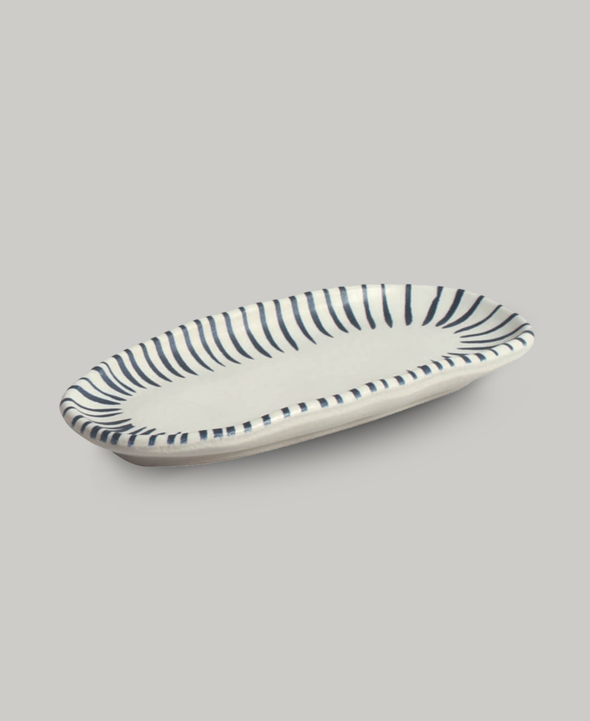 Porto Brasil Elemento Stoneware Shallow Oval Platters, Set Of 4 In Elemento