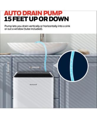 2024 NEW! 50-Pint ENERGY STAR Dehumidifier with PUMP for 4,000 Sq Ft – Laundry Mode, Auto-Comfort Mode & Thermal Overload Protection,TPFIT50PWK