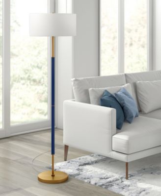 61.5" Metal Simone 2-Light Floor Lamp