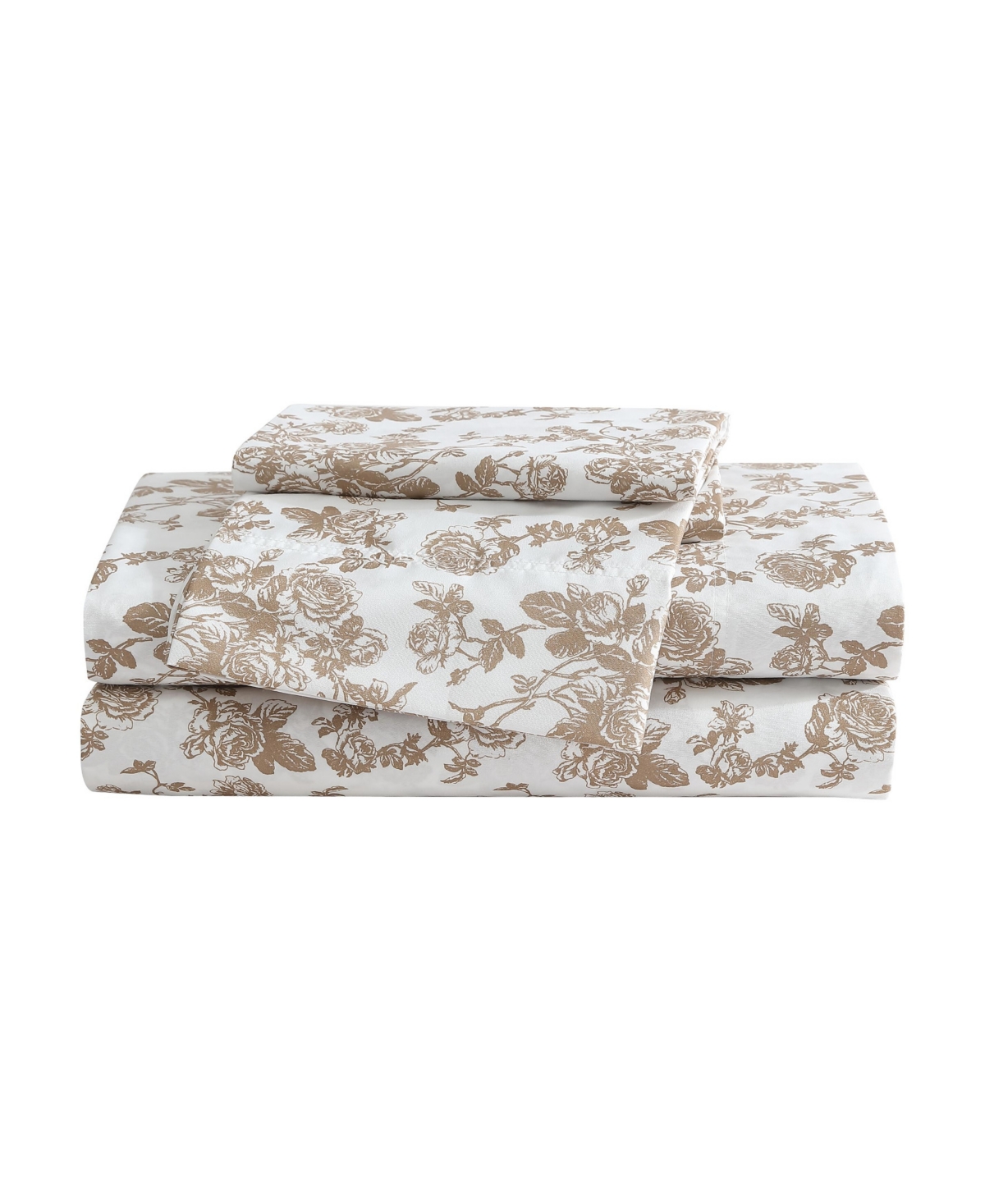 BETSEY JOHNSON PRINTED MICROFIBER 3 PIECE SHEET SET, TWIN 