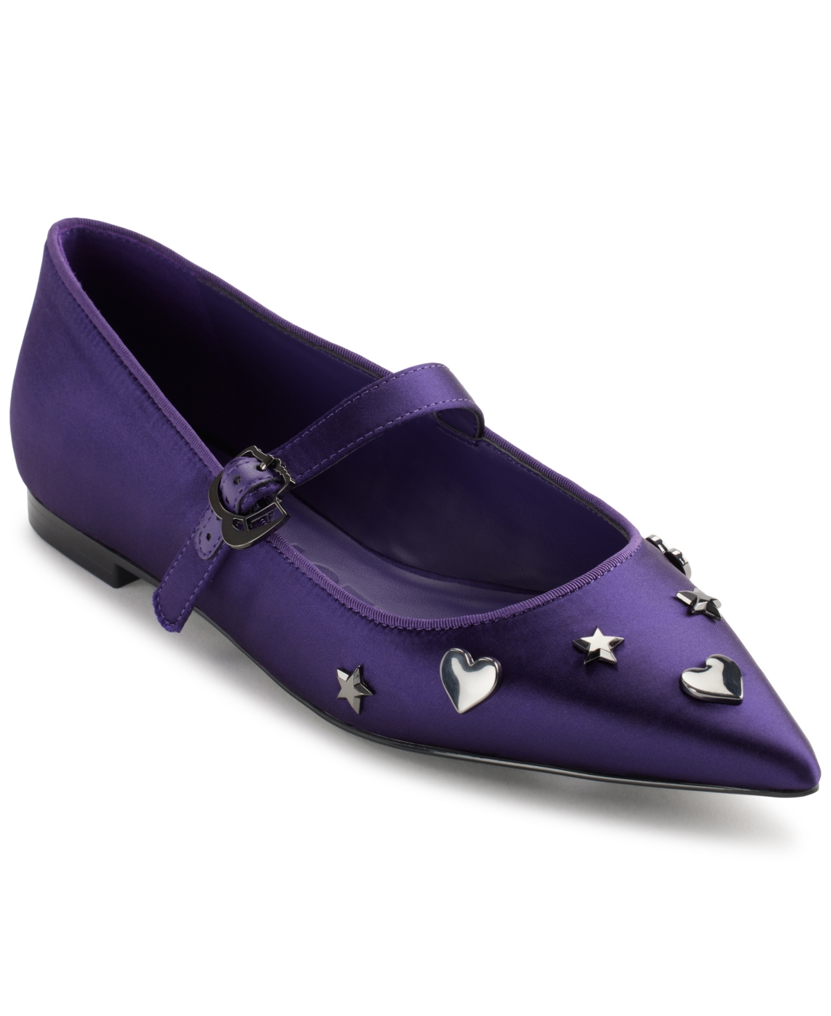 KARL LAGERFELD WOMEN'S VEYDA MARY JANE POINTED TOE FLATS 