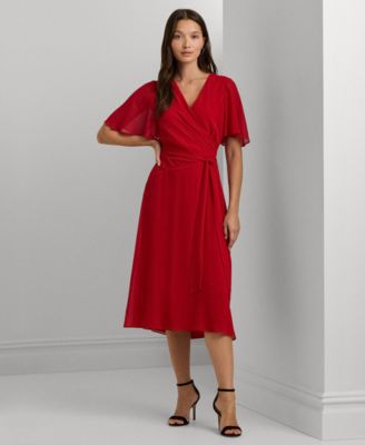 Lauren Ralph Lauren - Women's Belted Georgette Dress