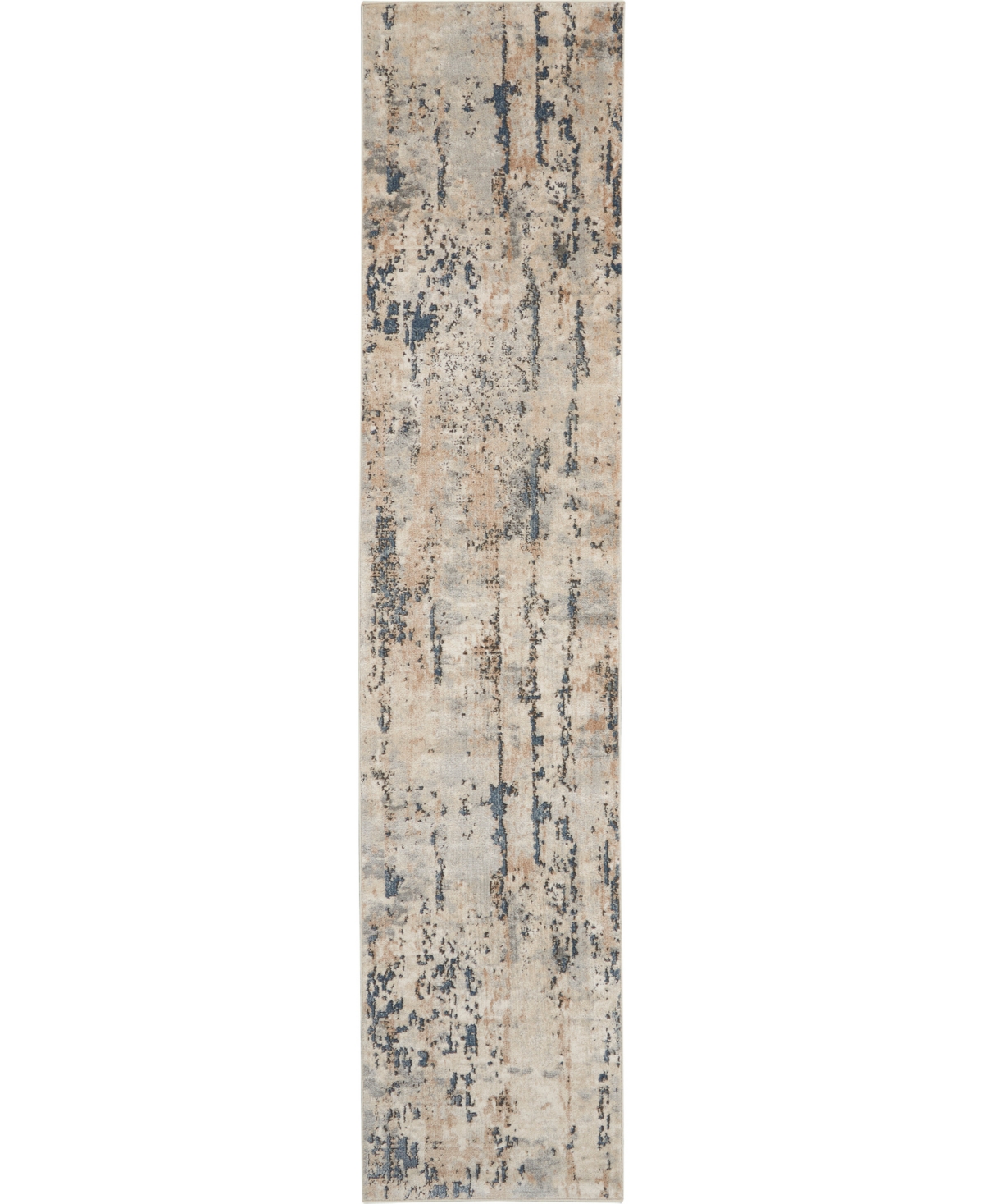 Nourison Home Quarry Qua01 2'2"x12' Runner Area Rug In Beige,gray
