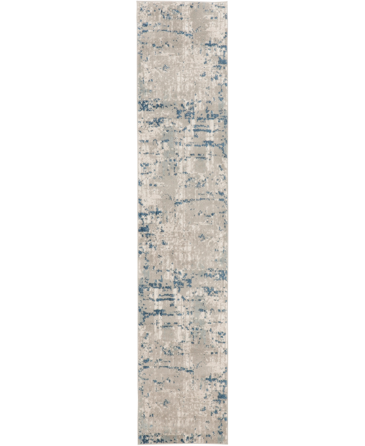 Nourison Home Quarry Qua01 2'2"x12' Runner Area Rug In Ivory,gray
