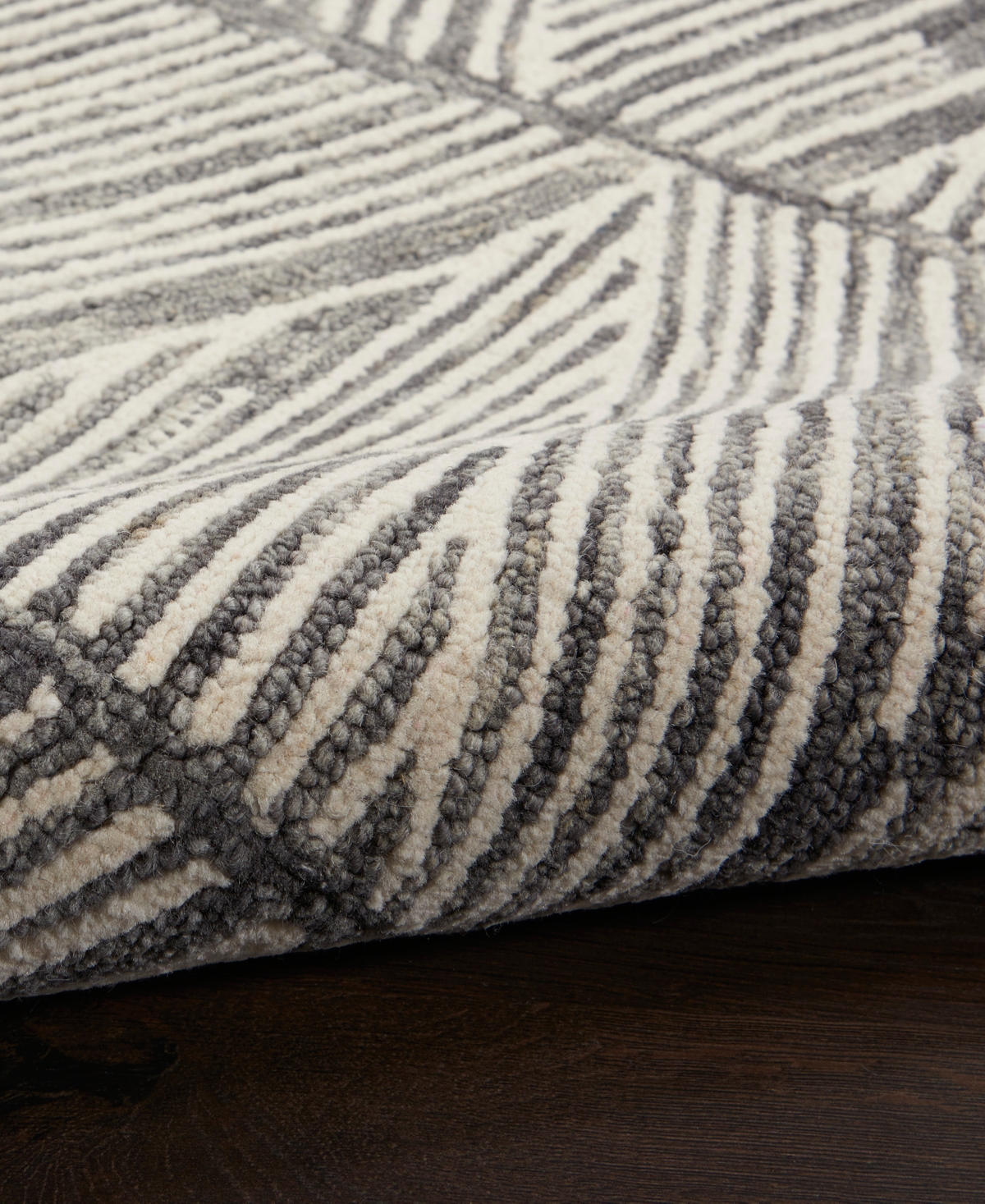 Nourison Home Colorado Clr01 2'3"x7'6" Runner Area Rug In Gray,white