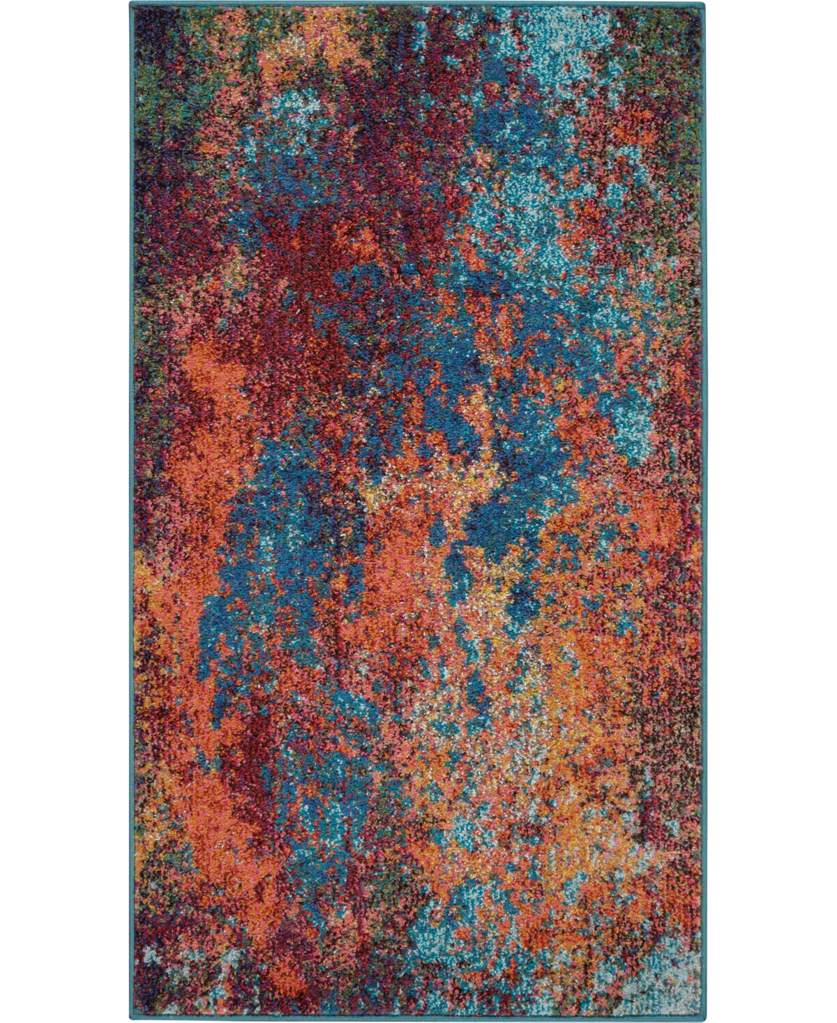 Nourison Home Celestial Ces08 3'x5' Area Rug In Multi,blue