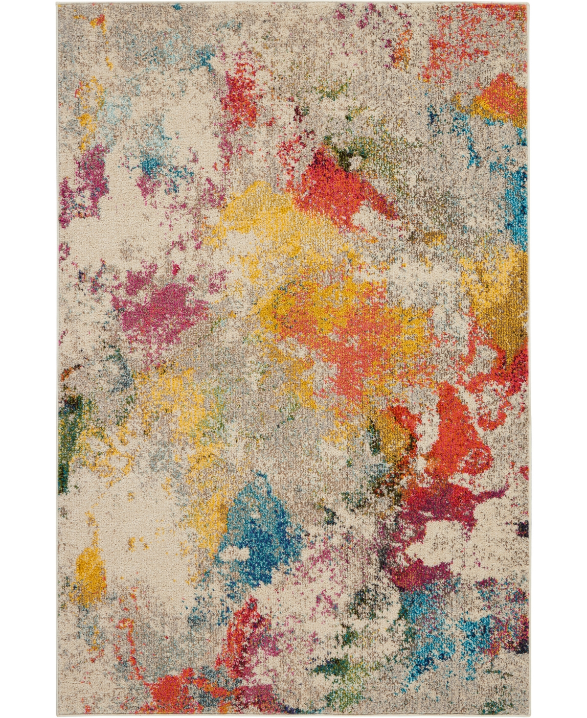 Nourison Home Celestial Ces12 3'11"x5'11" Area Rug In Ivory
