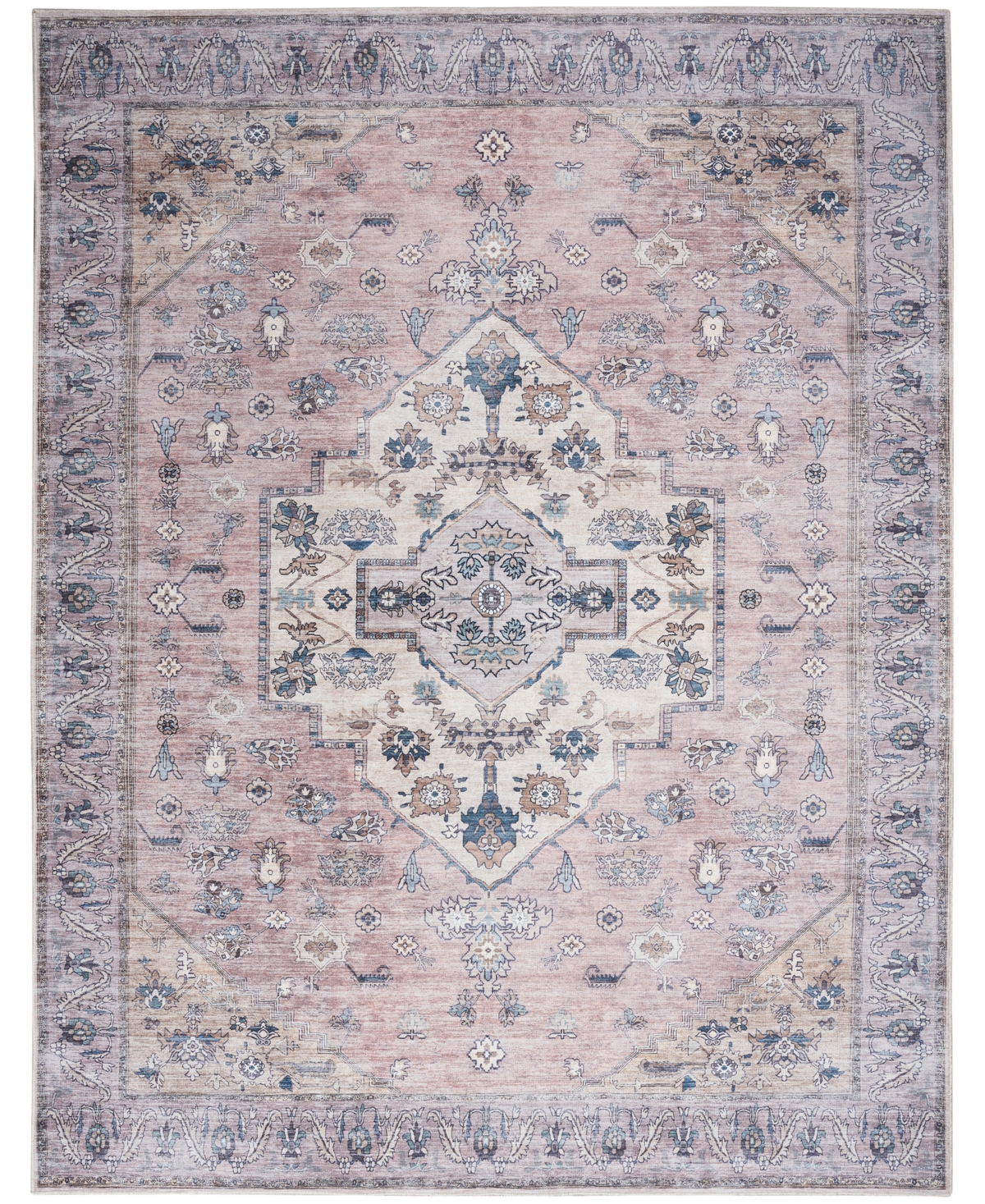 Nourison Home Grand Washables Grw03 5'3"x7'3" Area Rug In Multi