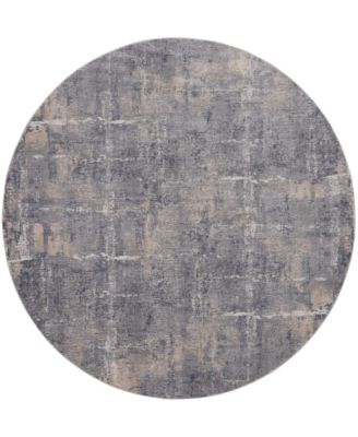 Rustic Textures RUS06 5'3"x5'3" Round Area Rug