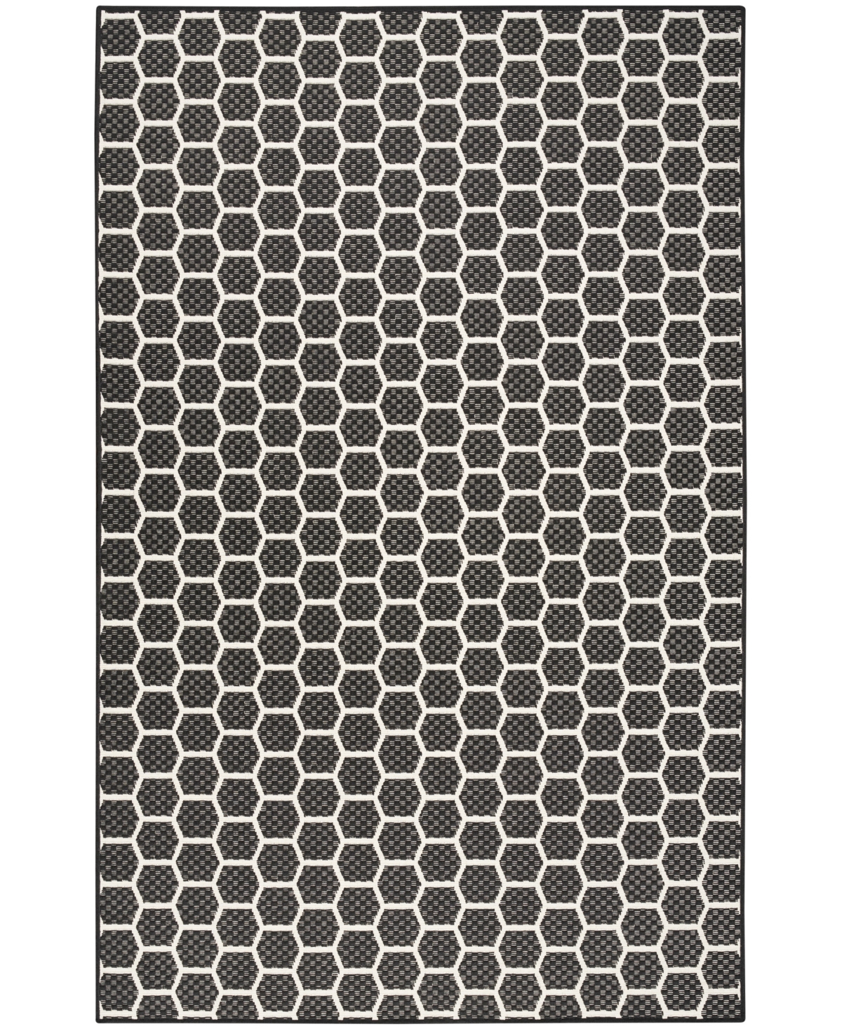 Nourison Home Twist Reversible Tws01 5'x7' Area Rug In Black