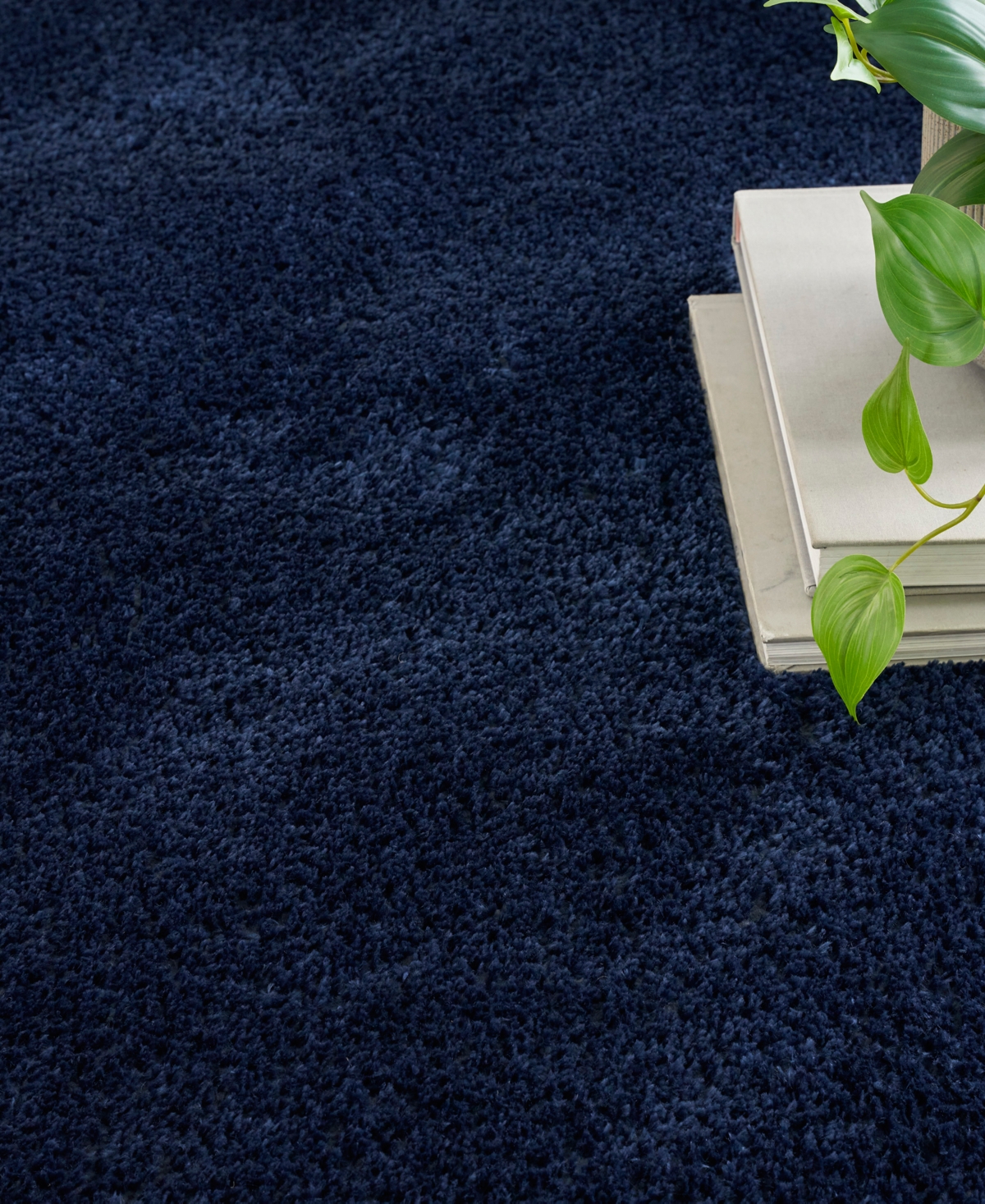 Nourison Home Pacific Shag Pcs01 5'3"x7'3" Area Rug In Navy