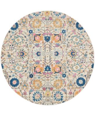 Passion PSN01 8'x8' Round Area Rug