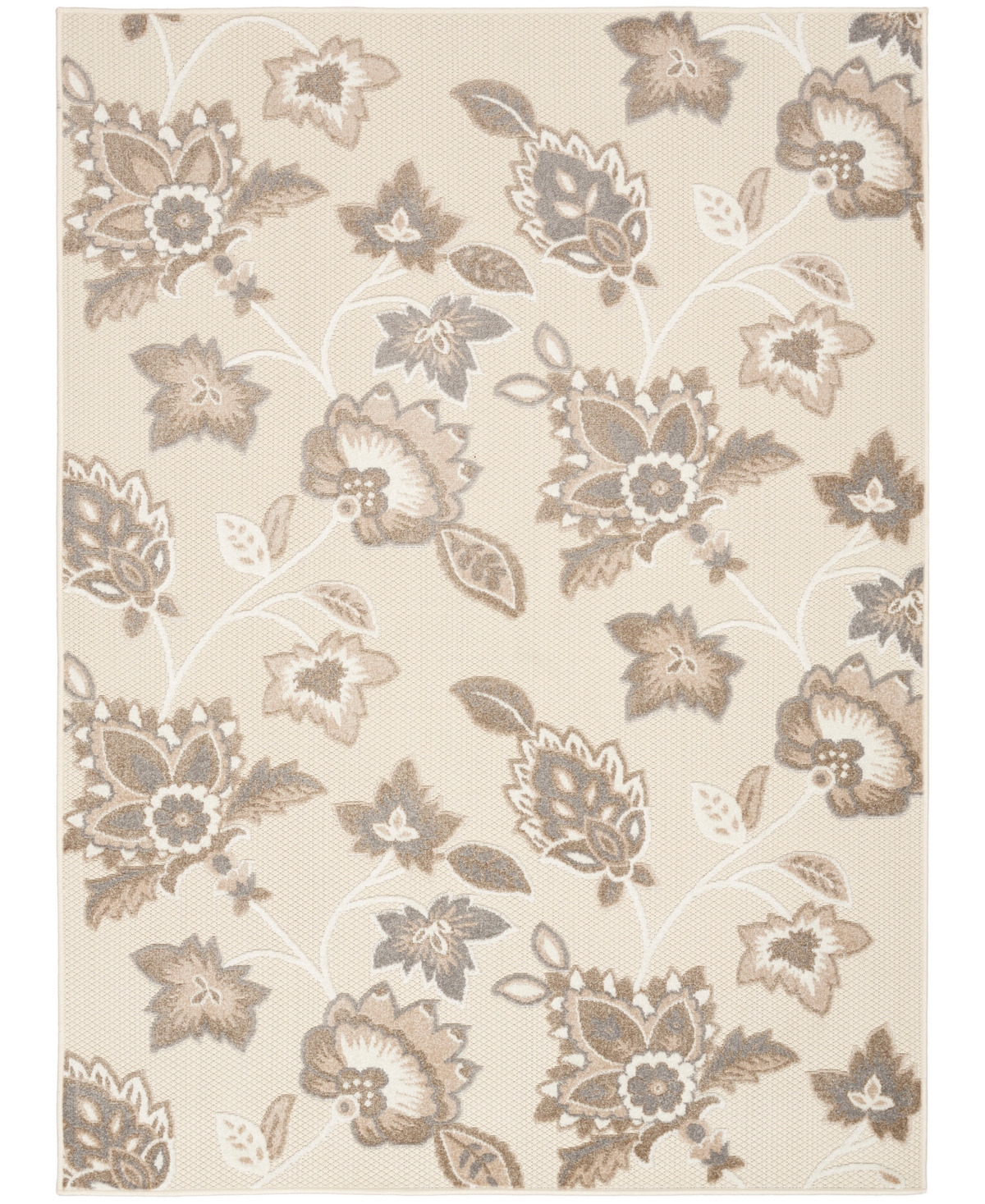 Nourison Home Aloha Alh31 3'6"x5'6" Area Rug In Beige