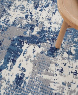 Nourison Home Grafix Grf38 Rug Collection In Navy,blue