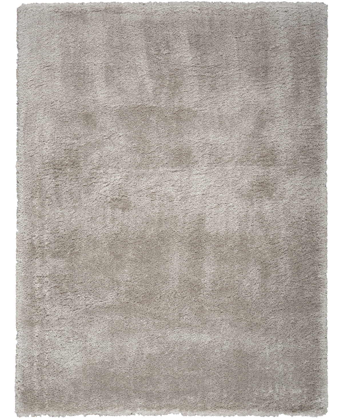 Nourison Home Dreamy Shag Drs05 5'3"x7'3" Area Rug In Silver