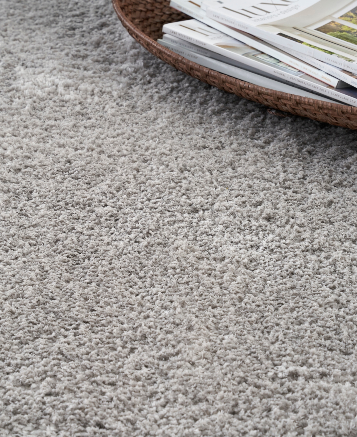 Nourison Home Dreamy Shag Drs05 5'3"x7'3" Area Rug In Silver