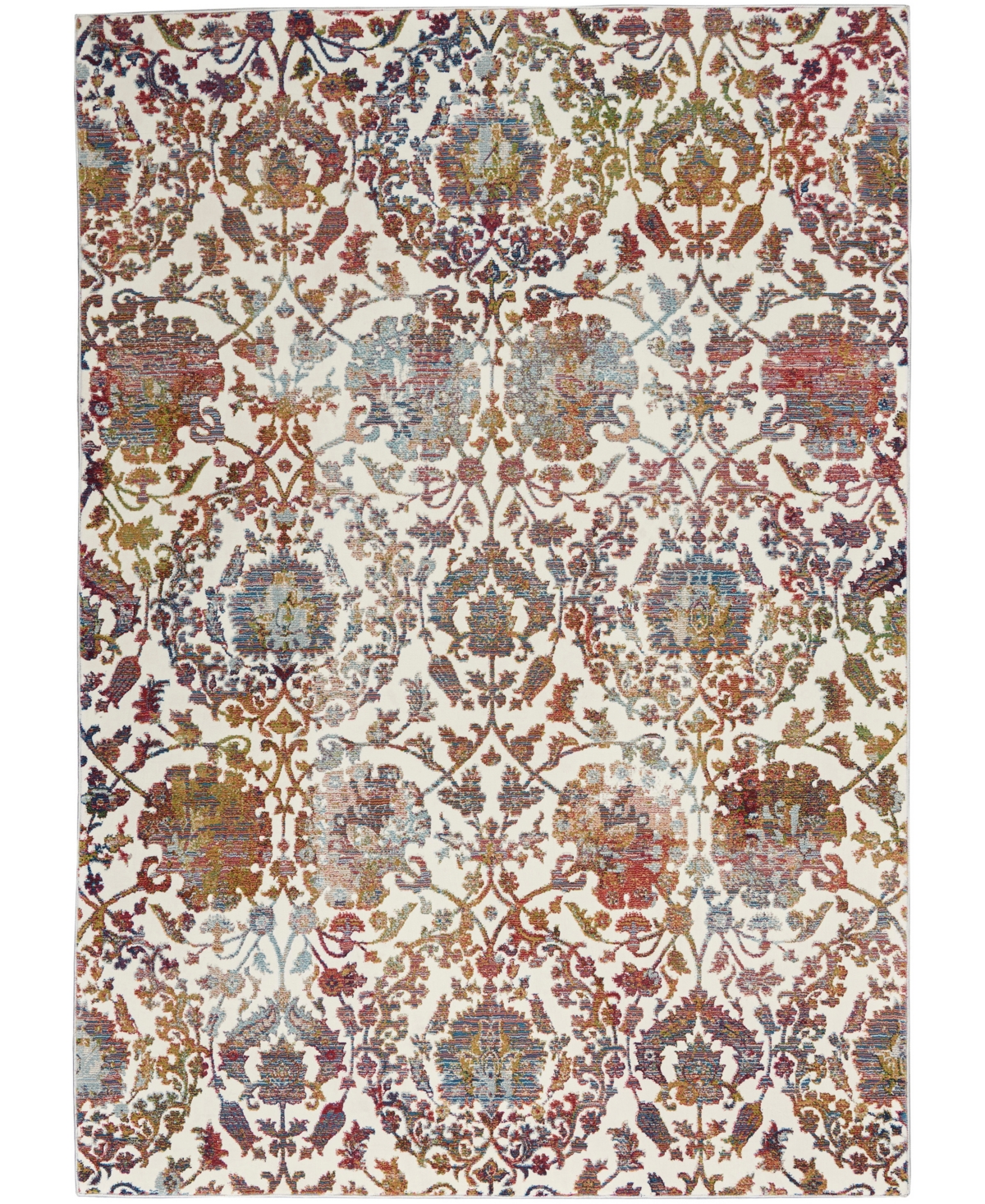 Nourison Home Ankara Global Anr06 5'3"x7'6" Area Rug In White