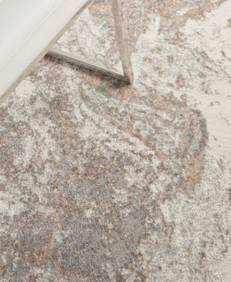 Nourison Home Elation Etn02 Rug Collection In Ivory,gray