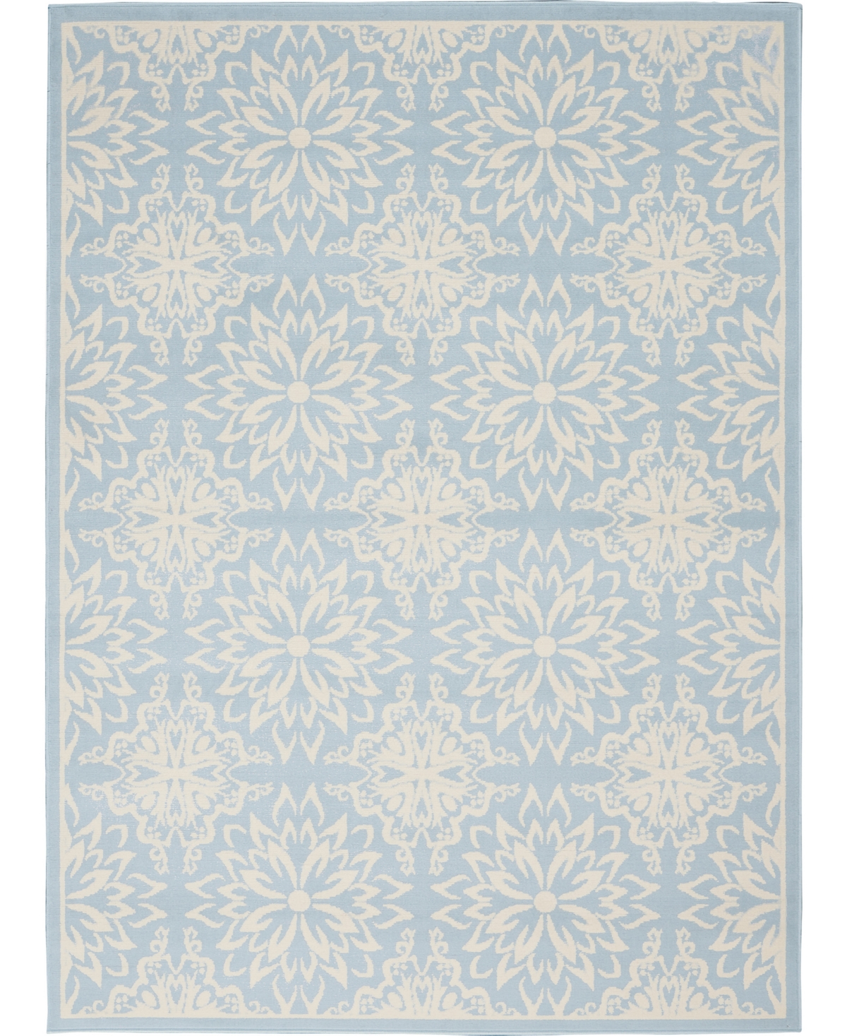 Nourison Home Jubilant Jub06 5'3"x7'3" Area Rug In Ivory,mist