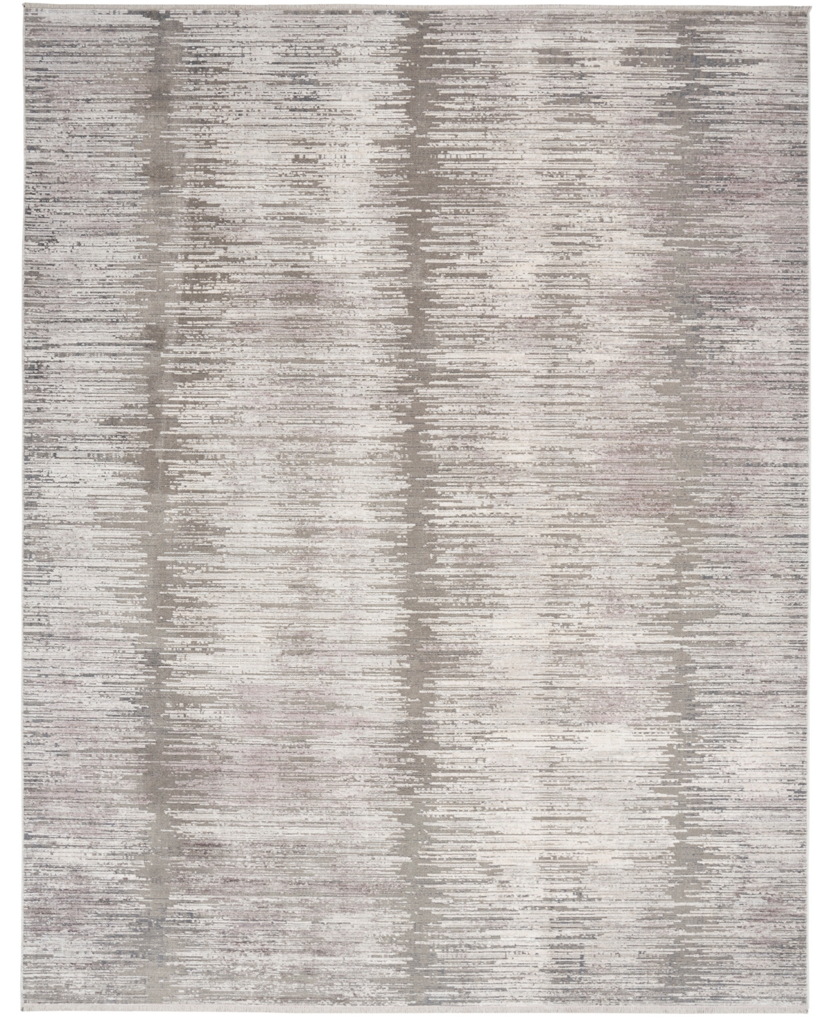 Nourison Home Abstract Hues Abh03 7'10"x10' Area Rug In Gray,white