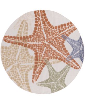 Aloha ALH28 5'3"x5'3" Round Area Rug