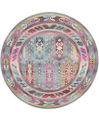 Vintage Kashan VKA06 6'x6' Round Area Rug