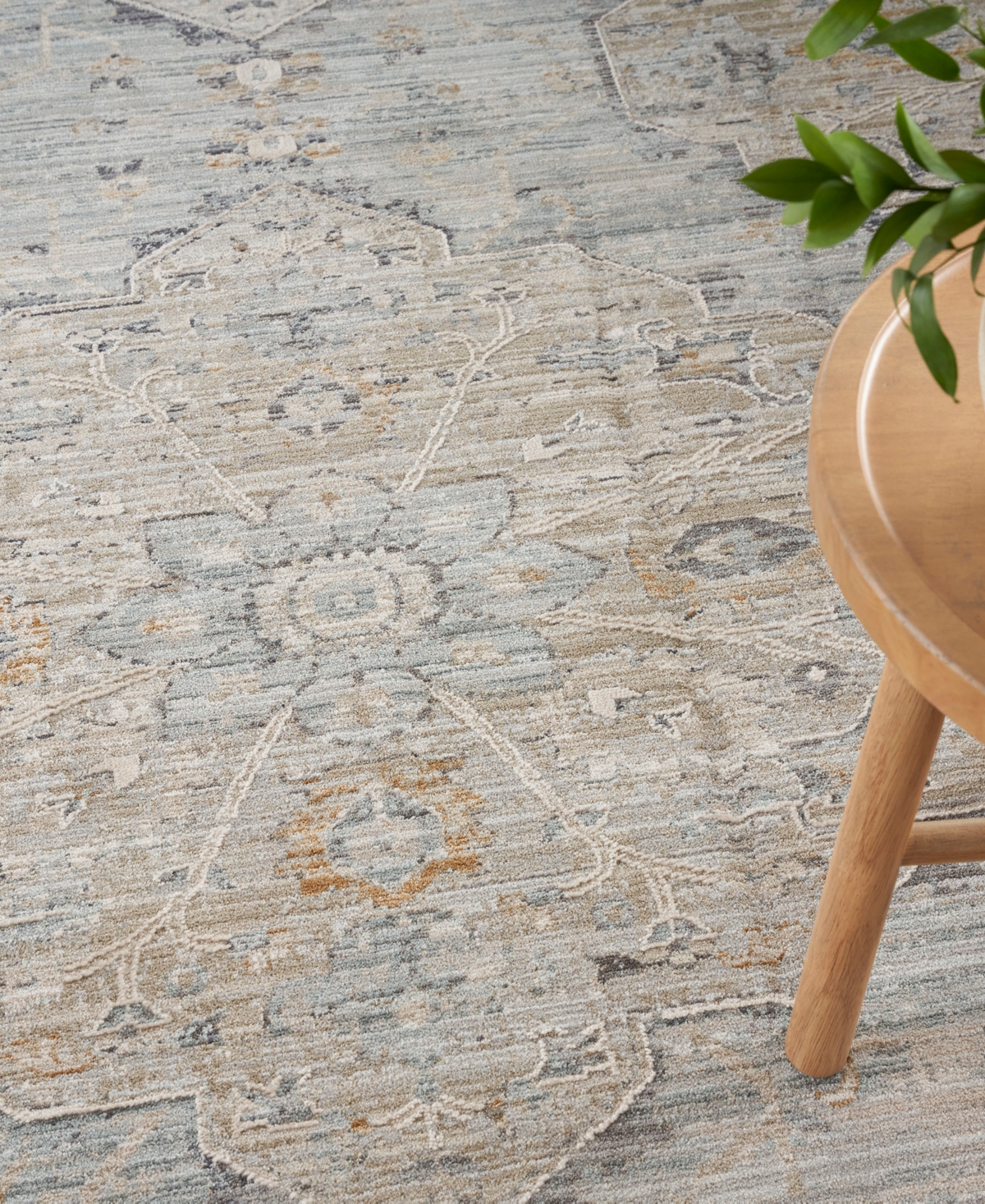 Nourison Home Lynx Lnx07 5'3"x7'10" Area Rug In Mist