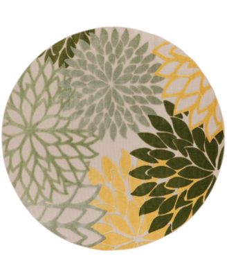 Aloha ALH05 5'3"x5'3" Round Area Rug