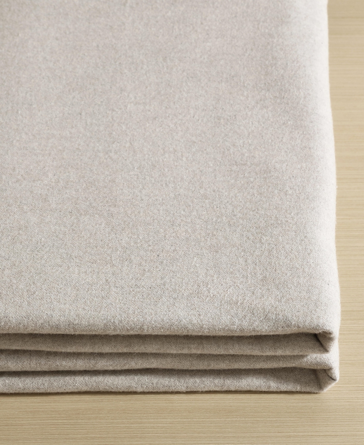 Calvin Klein Melange Cotton Flannel 4 Piece Sheet Set, King In Natural