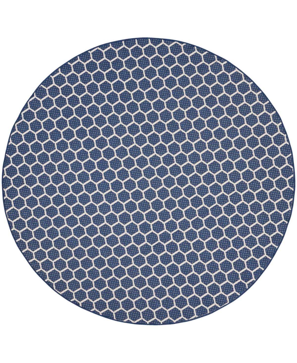 Nourison Home Twist Reversible Tws01 8'x8' Round Area Rug In Navy