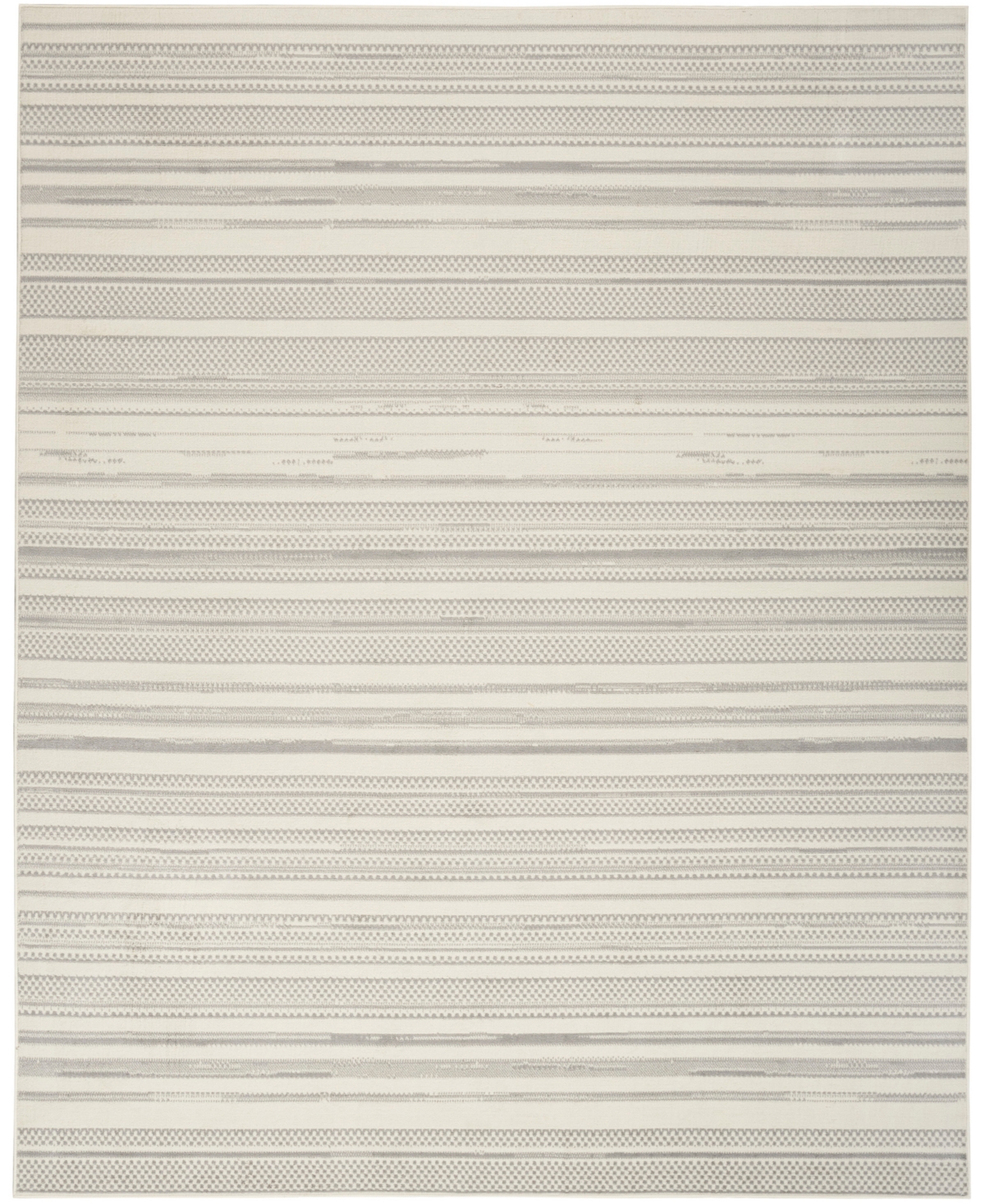 Nourison Home Grafix Grf41 5'3"x7'3" Area Rug In Ivory,gray