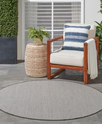 Courtyard COU01 5'x5' Round Area Rug