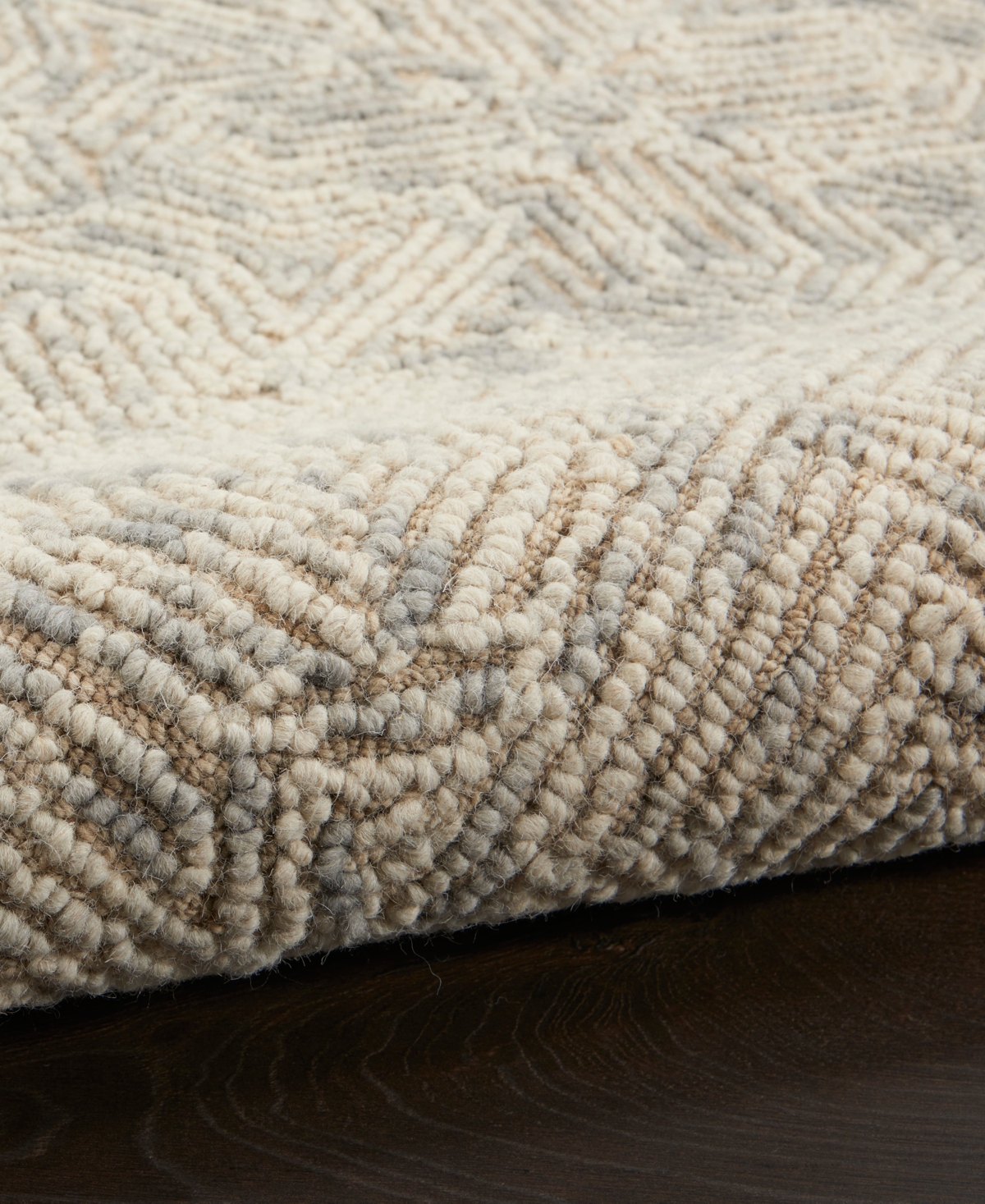 Nourison Home Colorado Clr05 5'3"x7'3" Area Rug In Beige,gray