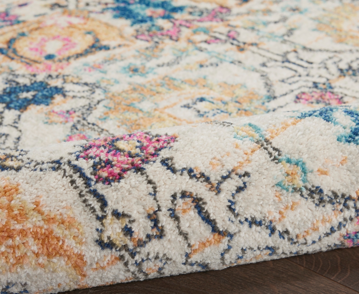 Nourison Home Passion Psn01 5'x5' Round Area Rug In Ivory