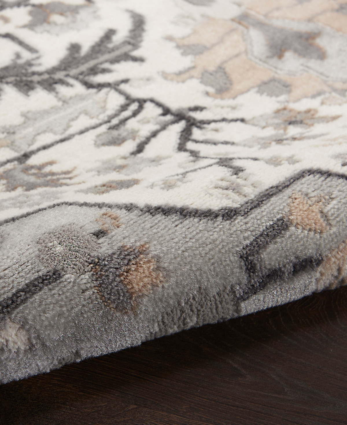 Nourison Home Elation Etn09 4'x6' Area Rug In Ivory,gray