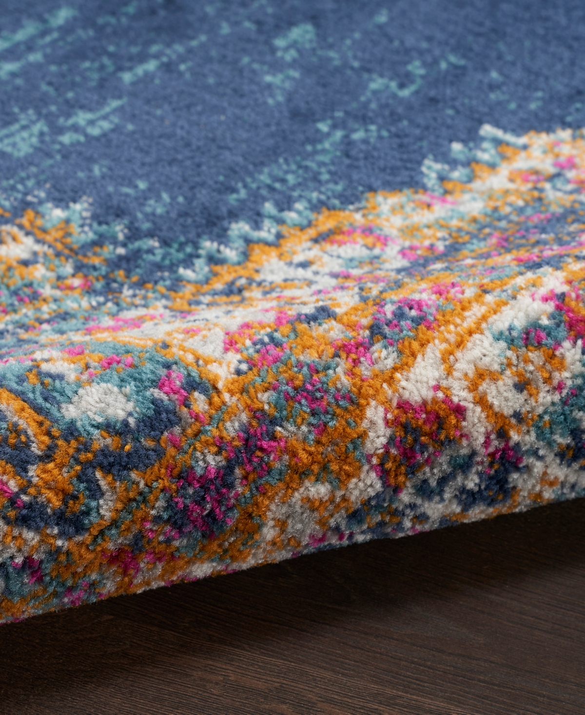 Nourison Home Passion Psn03 5'3"x7'3" Area Rug In Navy