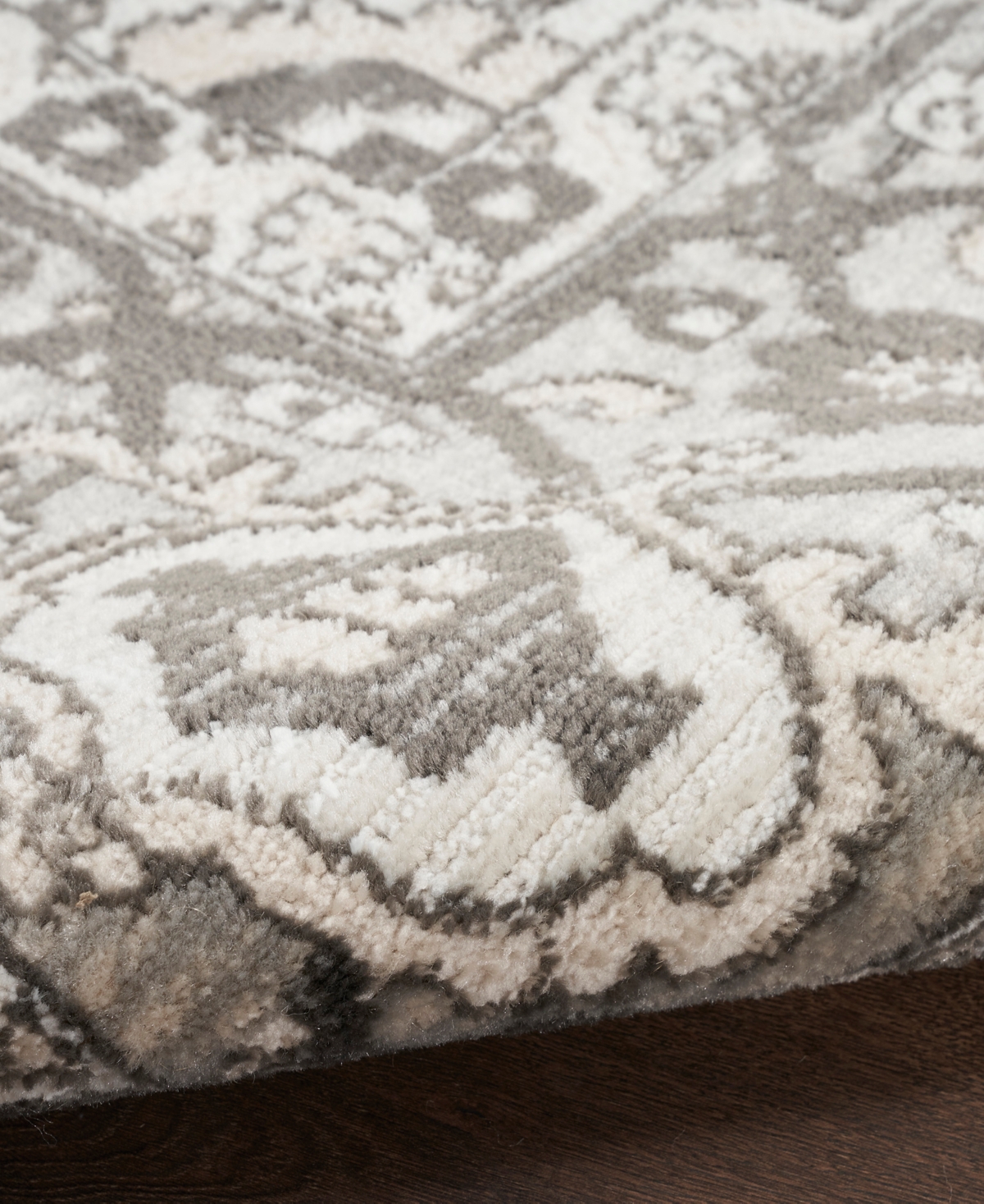 Nourison Home Quarry Qua05 5'3"x7'3" Area Rug In Gray