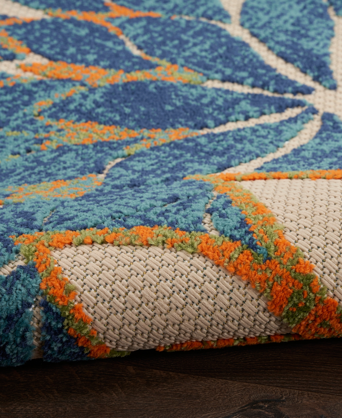 Nourison Home Aloha Alh05 6'x9' Area Rug In Blue,green