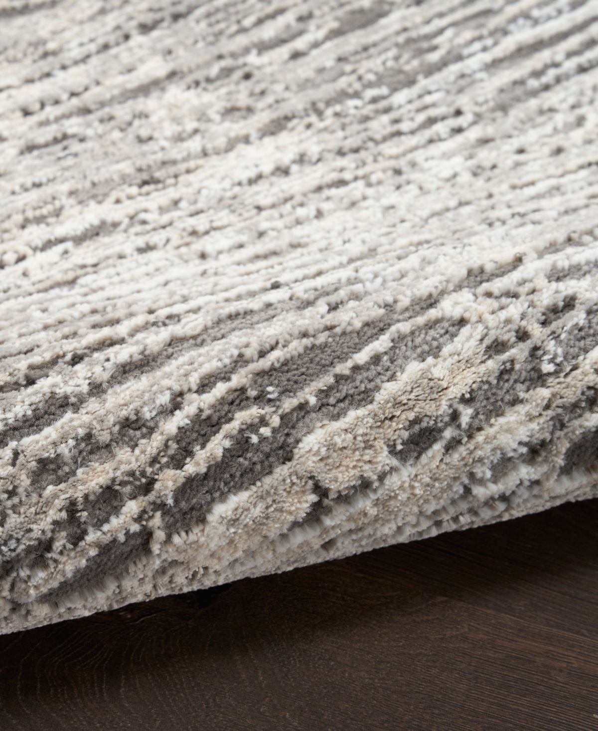 Nourison Home Trends Sut01 2'2"x7'6" Runner Area Rug In Ivory,gray