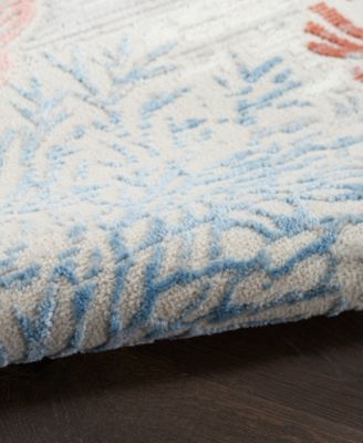 Nourison Home Seaside Sds04 Rug Collection In Ivory,gray