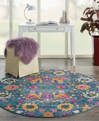Passion PSN01 5'x5' Round Area Rug