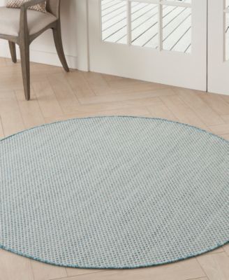 Courtyard COU01 5'x5' Round Area Rug