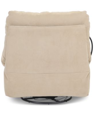 Bovell Fabric Power Swivel Glide Recliner, Created for Macy's