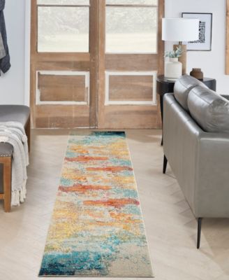 Celestial CES02 2'2"x10' Runner Area Rug
