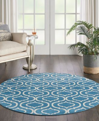 Jubilant JUB19 5'3"x5'3" Round Area Rug